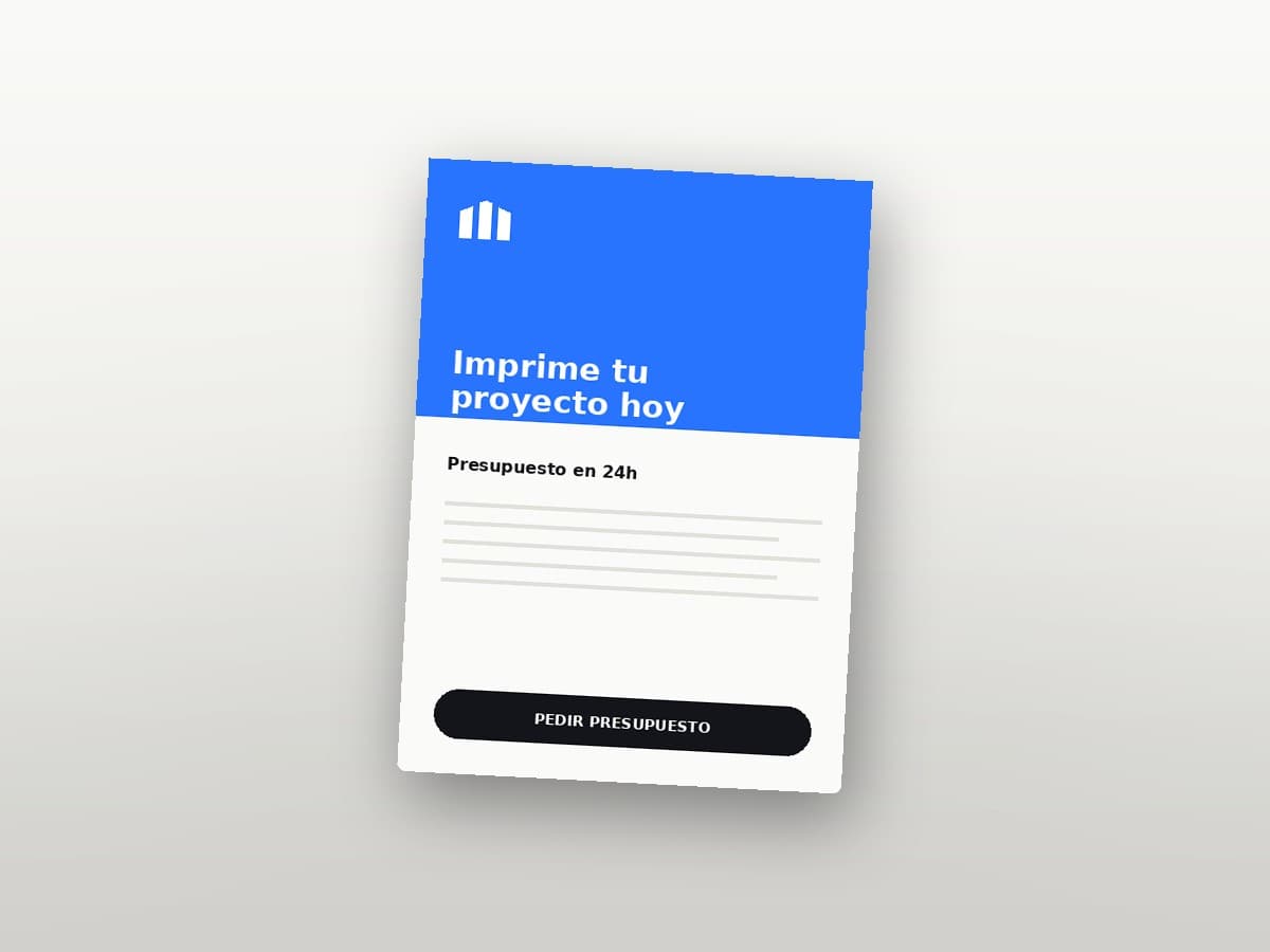Flyer promocional — proyecto de portfolio realizado por Impreconty