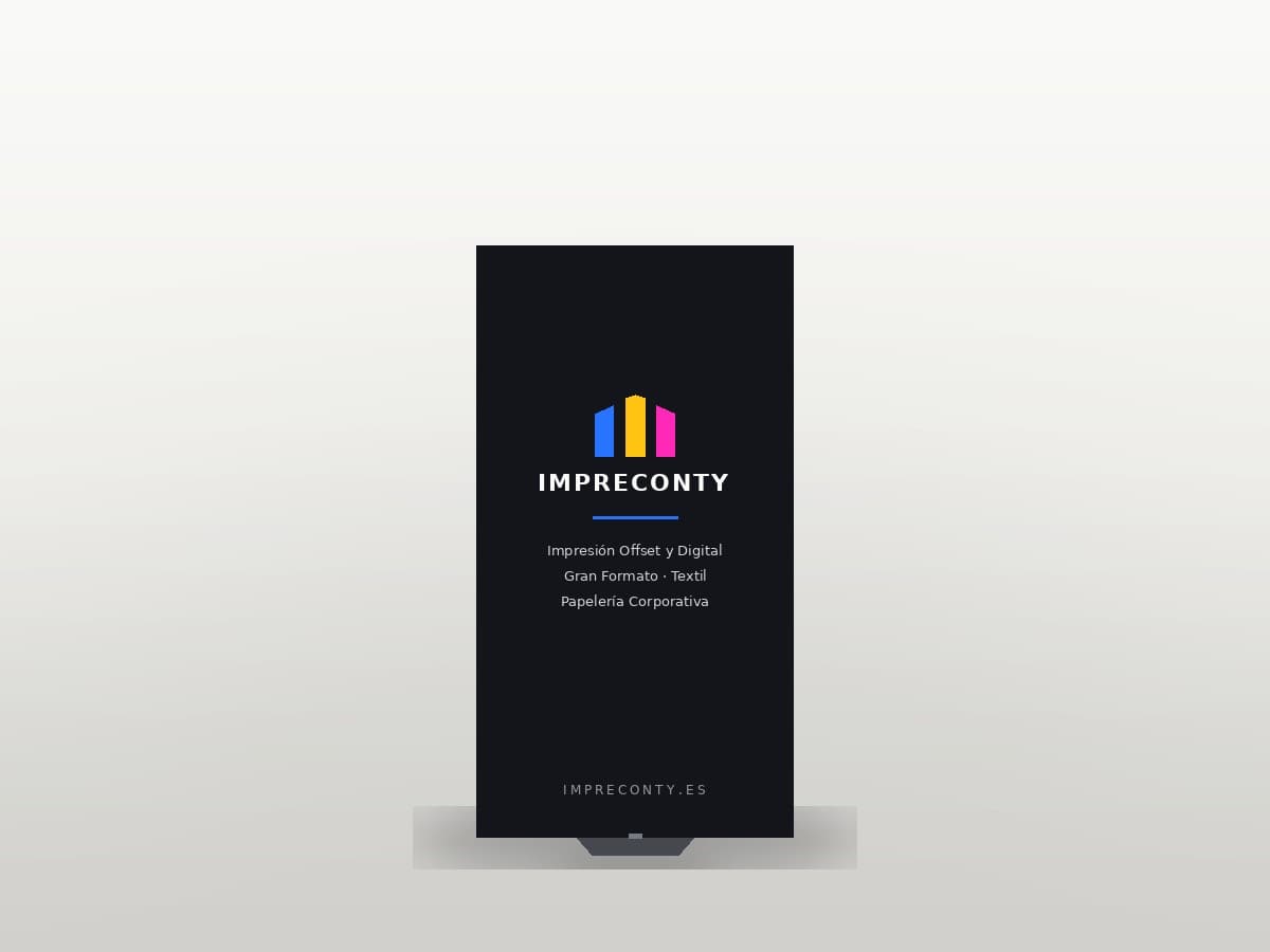 Roll-Up Impreconty — proyecto de portfolio realizado por Impreconty
