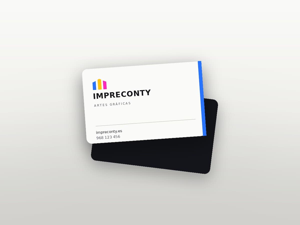 Tarjeta corporativa Impreconty — proyecto de portfolio realizado por Impreconty